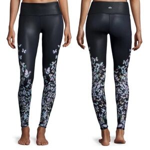 Alo Airbrush Butterfly Print Legging Size Large